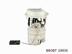 Топливный насос (в сборе) 3.6 bar Peugeot 206 1.1-1.6 01>, Deqst 106058