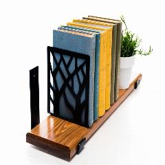 Ограничитель для книг и учебников, комплект 2 шт. черный 705-002B