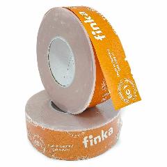 FINKA FLEXY INSIDE TAPE Односторонняя герметизирующая клейкая лента (скотч), для внутренних работ, 50 мм х 40 м, 1 шт, оранжевый, белый