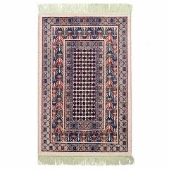 Мягкий прикроватный коврик противоскользящий Ява 70х110 / 611240-1001 / 144 Multi, красно-бежевый