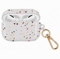 Чехол Uniq для Airpods Pro 2 COEHL Terrazzo Sandstone, белый