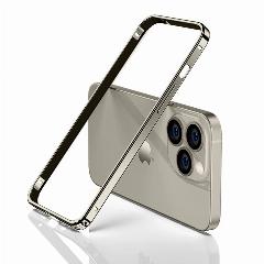 Для iPhone 14 Plus 13 12 15 16 Pro Max без выпуклого чехла-бампера, тонкая алюминиевая рамка из легкого сплава, защитные аксессуары для задней панели, titanium hmk