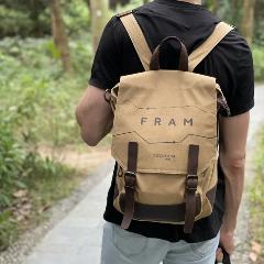 Рюкзак городской FRAM, бежевый, 35x12x41 см