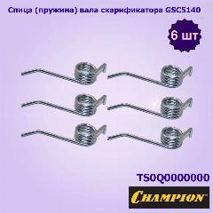 Спица (пружина) вала скарификатора GSC4840,5140 CHAMPION 6шт. TS0Q0000000, серый металлик