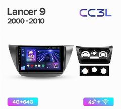 Магнитола TEYES MITSUBISHI LANCER 9 2000-2010 г. CC3L 4/64ГБ., черный, разноцветный
