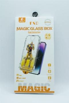 Защитное стекло для iPhone 13/ 13 PRO/ 14 "Глянцевое" с аппликатором для установки 1 шт., прозрачное 7