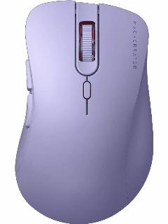Беспроводная мышь Machcreator MM202 Lilac, 3200DPI, 6 кнопок, 125 Гц, тихий клик, 108 x 67 x 39