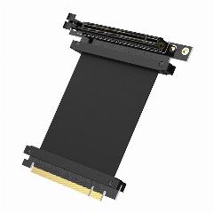 Удлинительный кабель для видеокарты MyPads PCI-E 3.0 16X прямой гибкий шлейф для вертикального крепления видеокарты 20 см, черный
