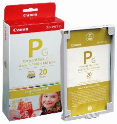 Картридж Canon E-P20G Gold (2364B001) сублимационный 20 листов 10x15 см для ES3/ES30/ES40, многоцветный, cmyb золотистые