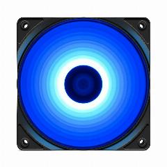 Вентилятор для корпуса Deepcool RF120B (120mm, 1300rpm, 48.9 CFM, 21.9 дБ, Molex, blue light, black/white) (DP-FLED-RF120-BL), 25x120x120 мм