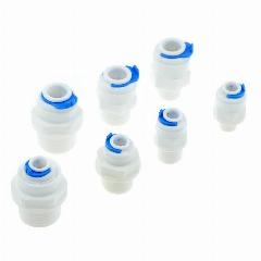 WYWBEY Прямая втулка для труб RO пластик 1/8", 1/4", 3/8", 1/2" BSP