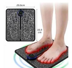 Электромассажер ног Electrical Muscle Stimulation, 8 режимов, складной, черный