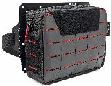 Органайзер тактический на подголовник автомобиля MOLLE 5х3 LC1 18х13х6см Черный с красными вставками — фото 1
