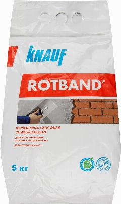 Штукатурка гипсовая Knauf Ротбанд 5 кг, серый, 1.2 мм