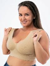 Топ для кормящих мам SinSi для большой груди, бежевый, XXL — фото 2