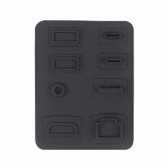 Силиконовые пылезащитные заглушки для консоли PS5, 8 шт, black