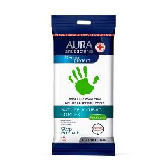 Aura Салфетки влажные AURA антибактериальные 20шт.
