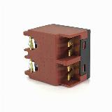 Выключатель (кнопка) 5E4 8(8)А 250V, 12(12)A125V для болгарки Интерскол, красный — фото 3