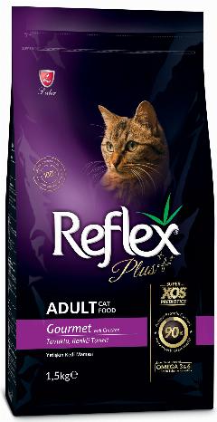 REFLEX PLUS Adult Cat Food Gourmet Multicolor 1,5 кг сухой корм для кошек