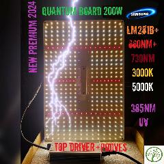 Quantum board 200w samsung LM281b+ Фитолампа для растений полного спектра, рассады, гроубоксов Bestva Квантум борд 85