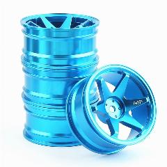 Металлические обода колес Madifier TE37 52 мм для RC автомобилей 1/10, синий, Wheel Hub