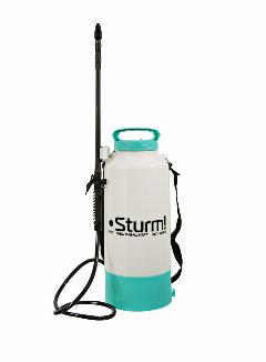 Опрыскиватель STURM GS8210B /садовый ранцевый аккум, 10л /75119/, бирюзовый, 22x21x55 см