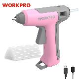 Аккумуляторный клеевой пистолет WORKPRO 3,6 В, с 20 стержнями — фото 1