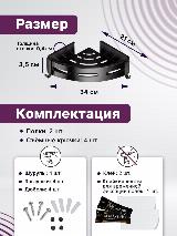 Полка для ванной, кухни, угловая черная набор 2 шт, без сверления — фото 2