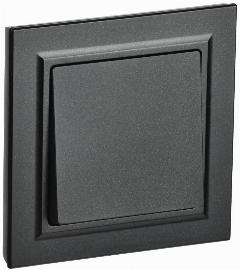Выключатель 1-кл. СП BRITE ВСР10-1-0-БрЧ 10А в сборе черн. IEK BR-V10-0-10-K02-F