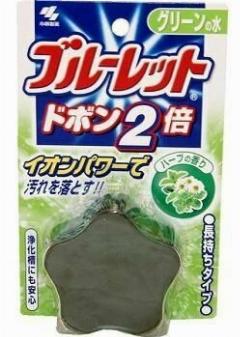 Kobayashi Bluelet Dobon W Herb Двойная очищающая и дезодорирующая таблетка для бачка унитаза с ароматом трав 120 гр