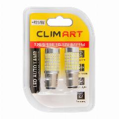 Лампа светодиодная CLIM ART 12V P21/5W 21W 2 шт CLA00505, 5000 K