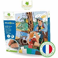 Набор для декорирования Sycomore STICK & FUN, "Пираты", мозаика, разноцветный