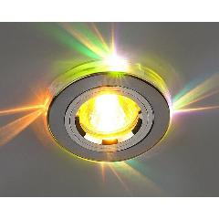 Встраиваемый светильник 2060/2 SL/7-LED (хром / мультиколор) Elektrostandard, серебристый
