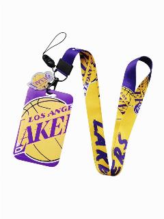 Чехол для пропуска на шею, Бейджик для пропуска - Los Angeles Lakers NBA, la lakers, 110*65