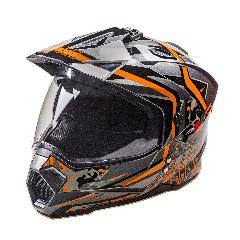 Шлем AiM JK802S Orange/Grey/Black XL, оранжевый/черный/серый