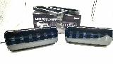 Подфарники (надфарники) светодиодные 11 LED комплект 2 шт Нива, LADA 4x4., черный, черный матовый, желтый — фото 4