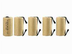 Аккумуляторы SC (Ni-MH, 2000mAh, 1.2V) комплект 5 штук, коричневый