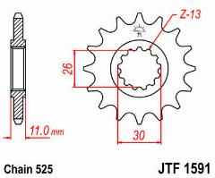 Звезда ведущая JTF1591 15
