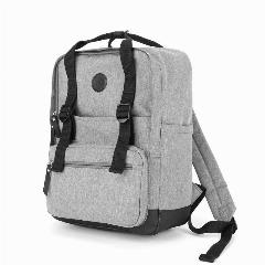 Рюкзак Okta by Himawari 1085B Vintage 14" Light Grey/Black, серый с черным, 28x14x41.5 см, Маленький (до 20 л.)