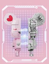 Конструктор 3Д Кибер мишка Bearbrick — фото 3