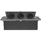 Розетка Cactus CS-SOCKET-EU3-GYBK для столешницы 26.5x11.8x6.5см серый — фото 4