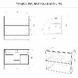 Тумба со столешницей подвесная Итана Icon 70 702х453х551 Графит — фото 3