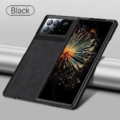 Кожаный чехол для телефона из овчины для Xiaomi Mix Fold 3, рамка из ТПУ, защита объектива камеры, Funda Xiomi Mix Fold3 MixFold 3 MixFold3, black, For Mix Fold 3