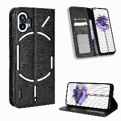 Чехол MyPads для Nothing phone 1, противоударный чехол книжка из искусственной кожи, черный