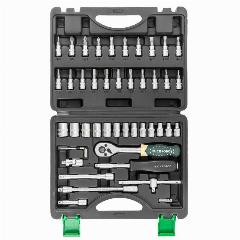 Набор инструментов RockForce 46 предметов 1/4 RF-2462-5, в кейсе, зеленый
