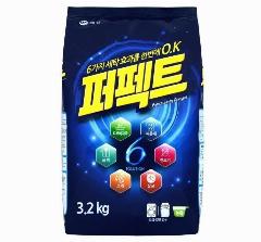 Aekyung Perfect 6 Solution Концентрированный стиральный порошок универсальный 3,2 кг в мягкой упаковке