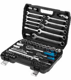 Набор инструментов 1/4", 1/2" 6 граней 82 предмета трек (TR13082)