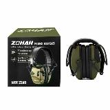 Активные тактические наушники для стрельбы ZOHAN EM026 зелёные, зелeный — фото 4