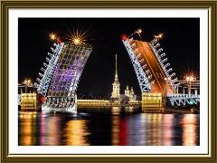 Nova Sloboda. Набор для вышивания бисером."Санкт-Петербург" 38х54см, черный, желтый, бордовый, темно-синий, 380х540