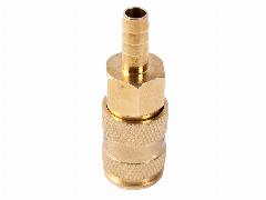 Быстроразъем ROCKFORCE RF-BSE1-3SH пневматический с клапаном елочка 8мм